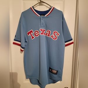 Nolan Ryan Texas Rangers#34 Majestic CooperstownCollection Throwback Jersey. MED